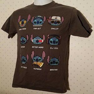 Disney Parks Kids Unisex Tshirt Stitch Emotions
